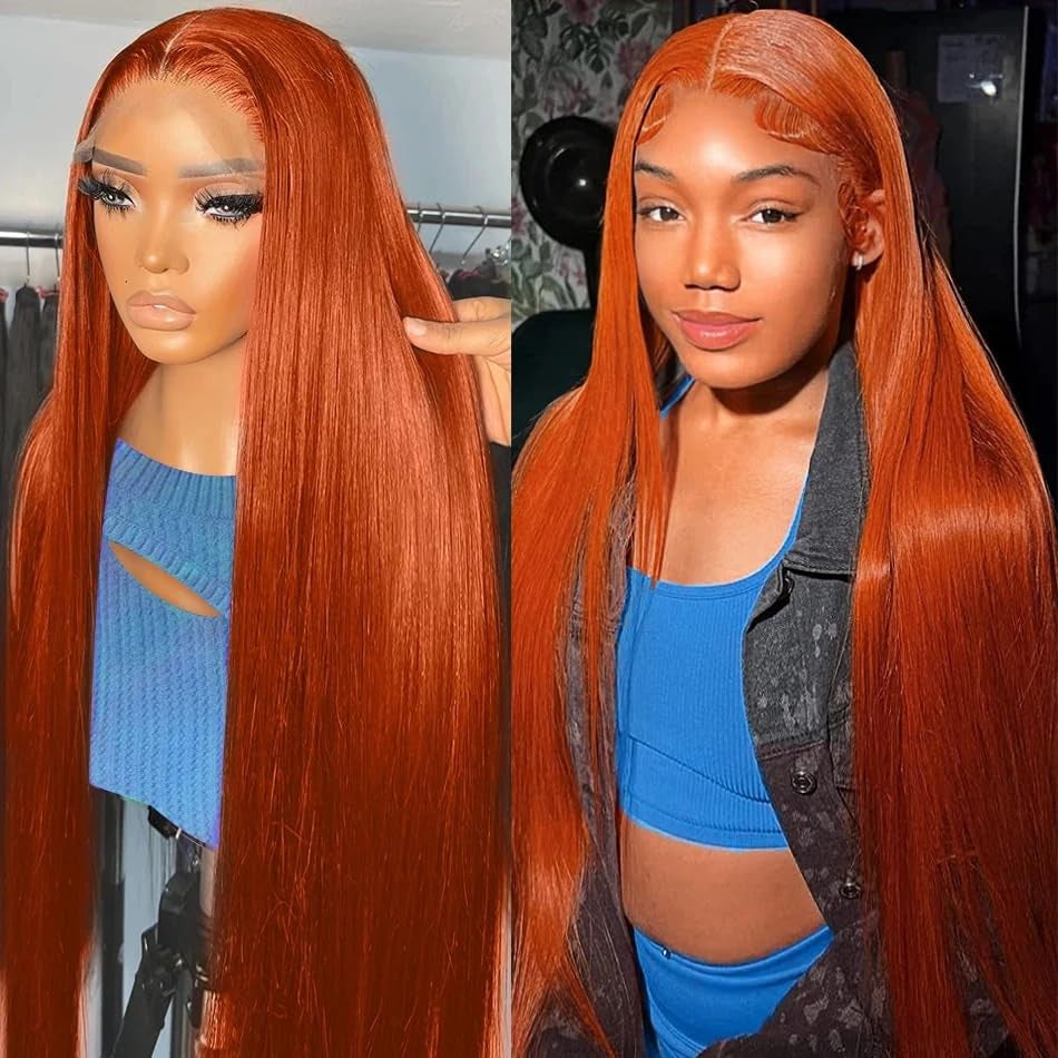 Long Straight Lace Wig 13x4 Synthetic Hair for Women - Black & Color Variants