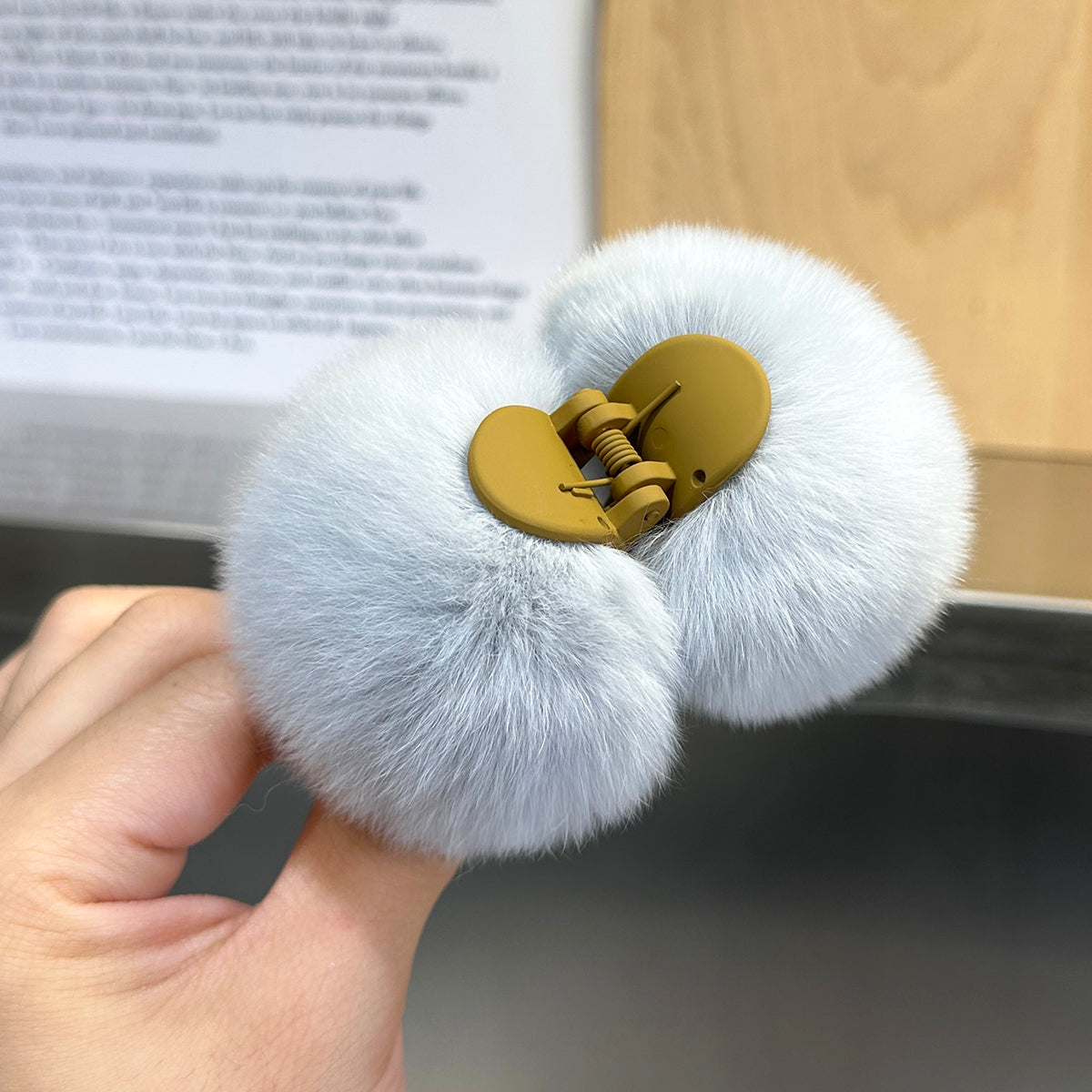 Plush Rabbit Hair Barrette - Children's Hair Clip