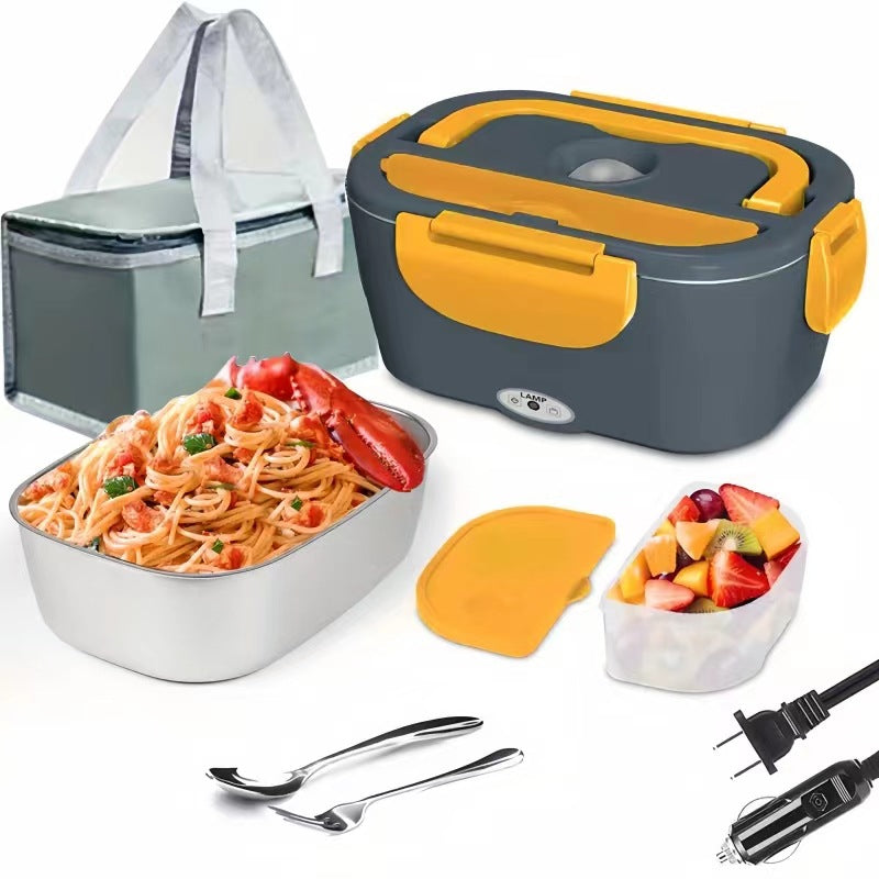 High-Power Electric Lunch Box with Detachable Stainless Steel Inner - 100W