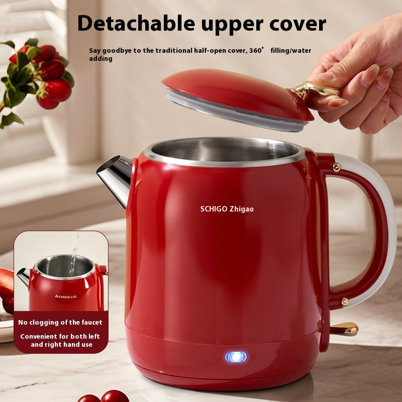 Portable Electric Kettle with Heat Preservation, 1L Travel Mini Water Boiler