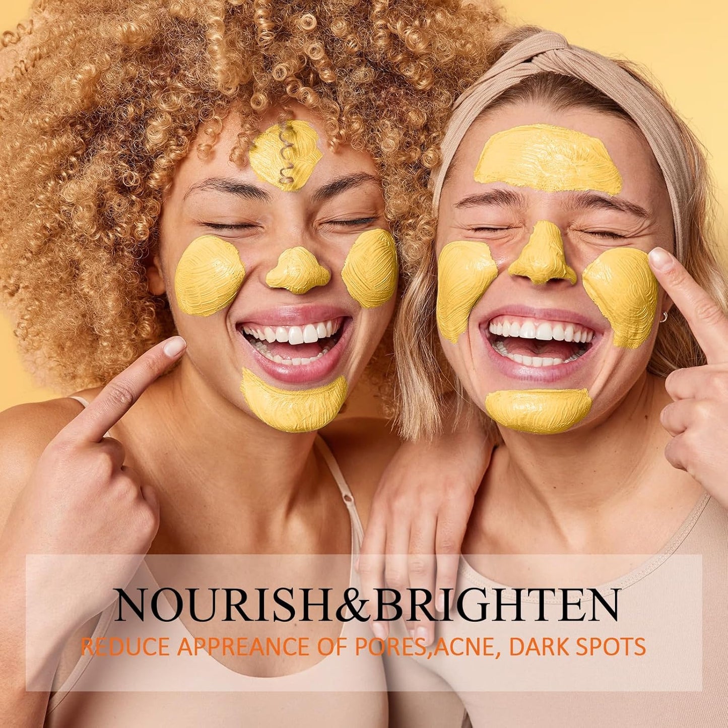 Turmeric Vitamin C Clay Mask - Deep Cleansing Face Mask for Pore Refining