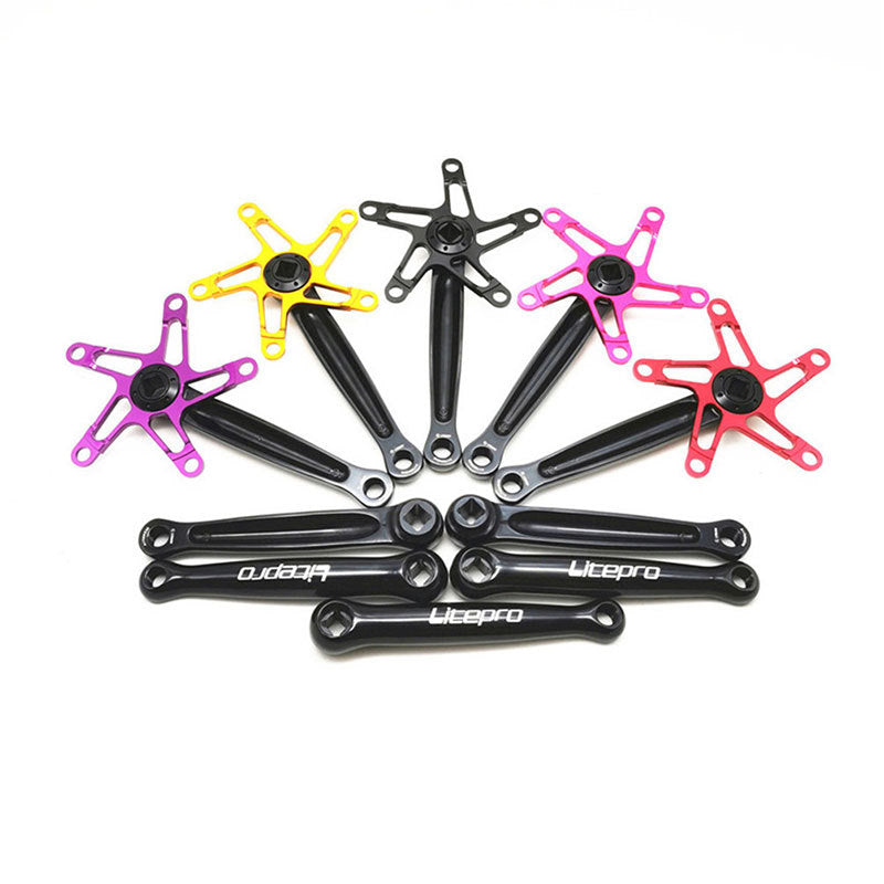 Ultra-Light Folding Bicycle Crankset - Square Hole Aluminum Alloy Bike Part
