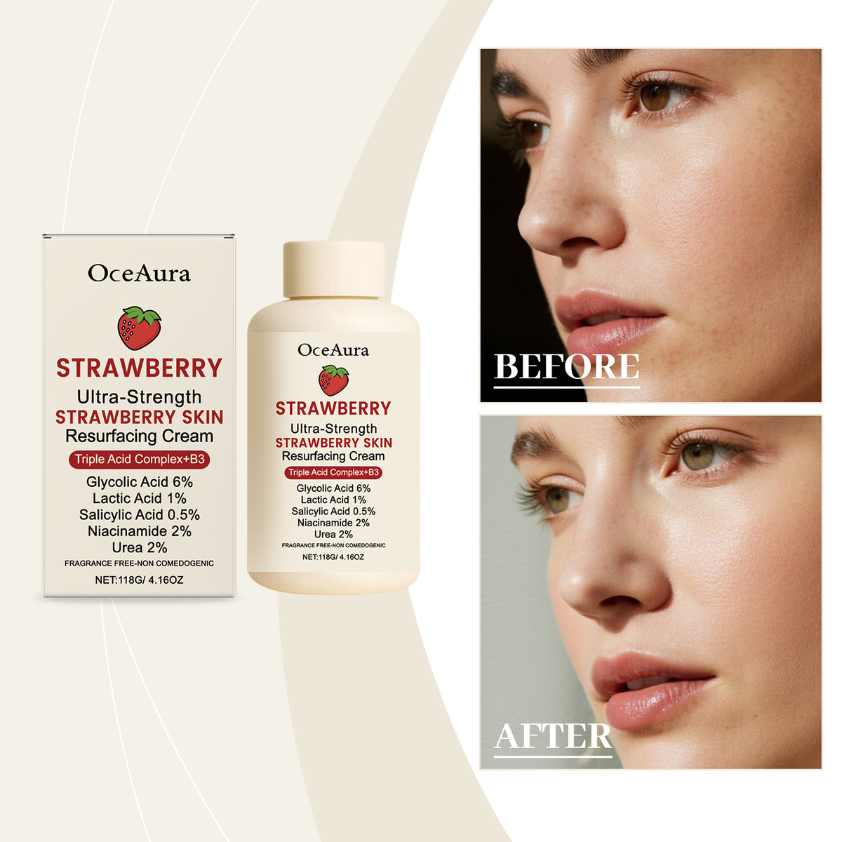 Strawberry Skin Moisturizing Cream 118g