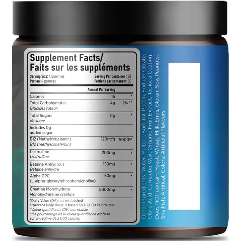 Creatine Gummy Jelly Supplements – Multiple Sizes