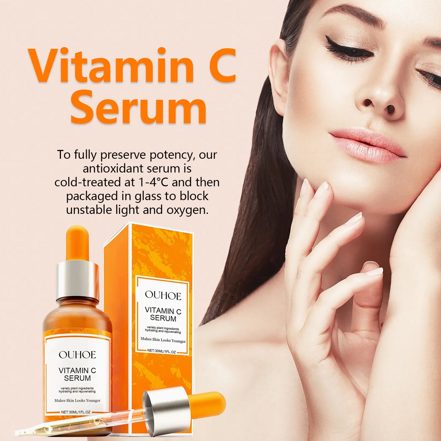 Vitamin C Face Serum with Retinol & Jojoba Oil - Anti-Aging Skin Care 30ml