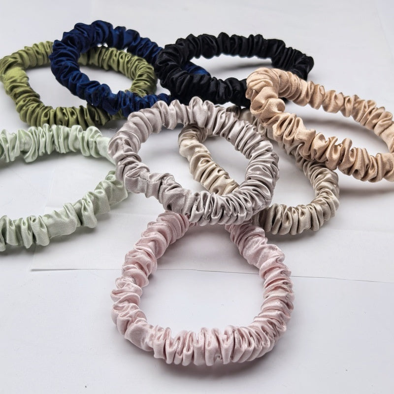 22mm Silk Hair Tie, Elastic Ponytail Holder