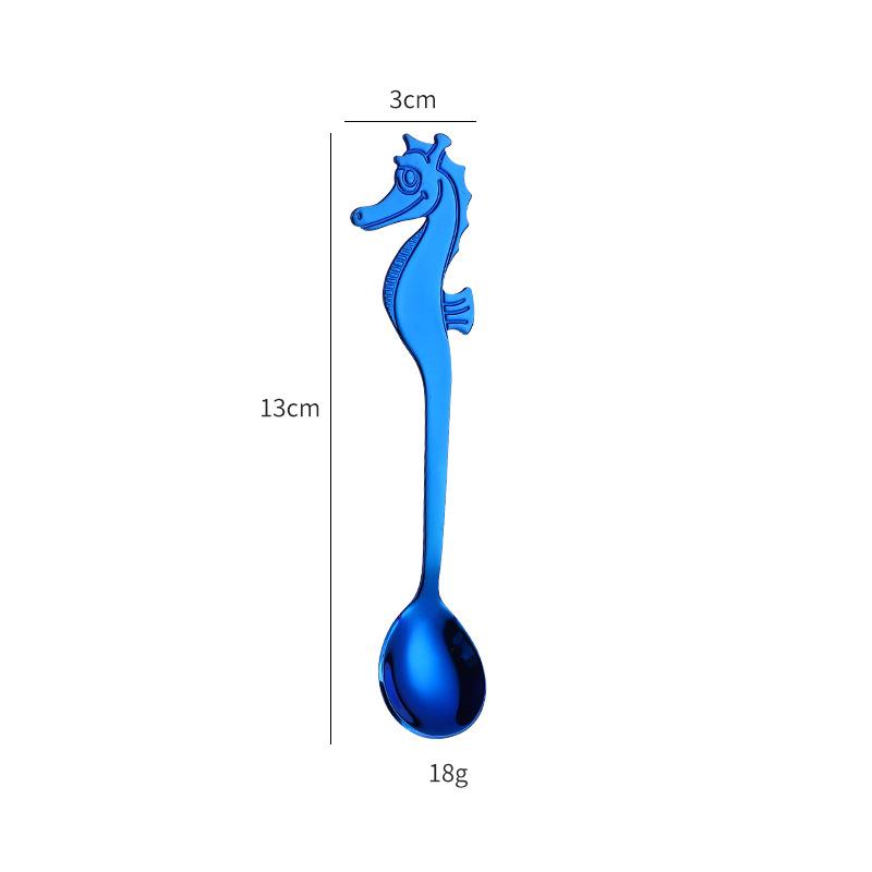 Stainless Steel Seahorse Coffee Spoon - Elegant Kitchen Utensil