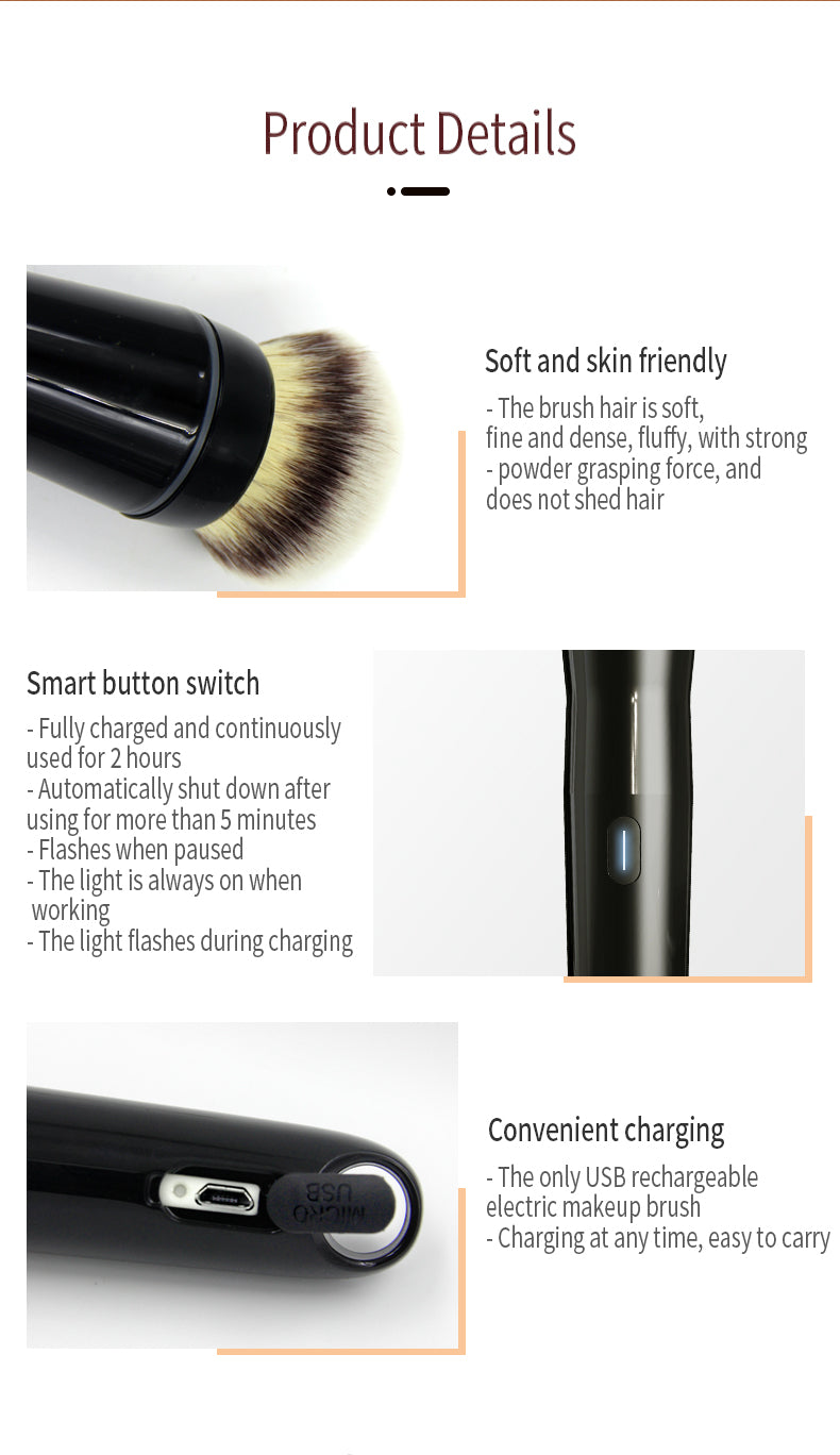 Electrical 360 Rotating Makeup Brush - Personal Care Appliance