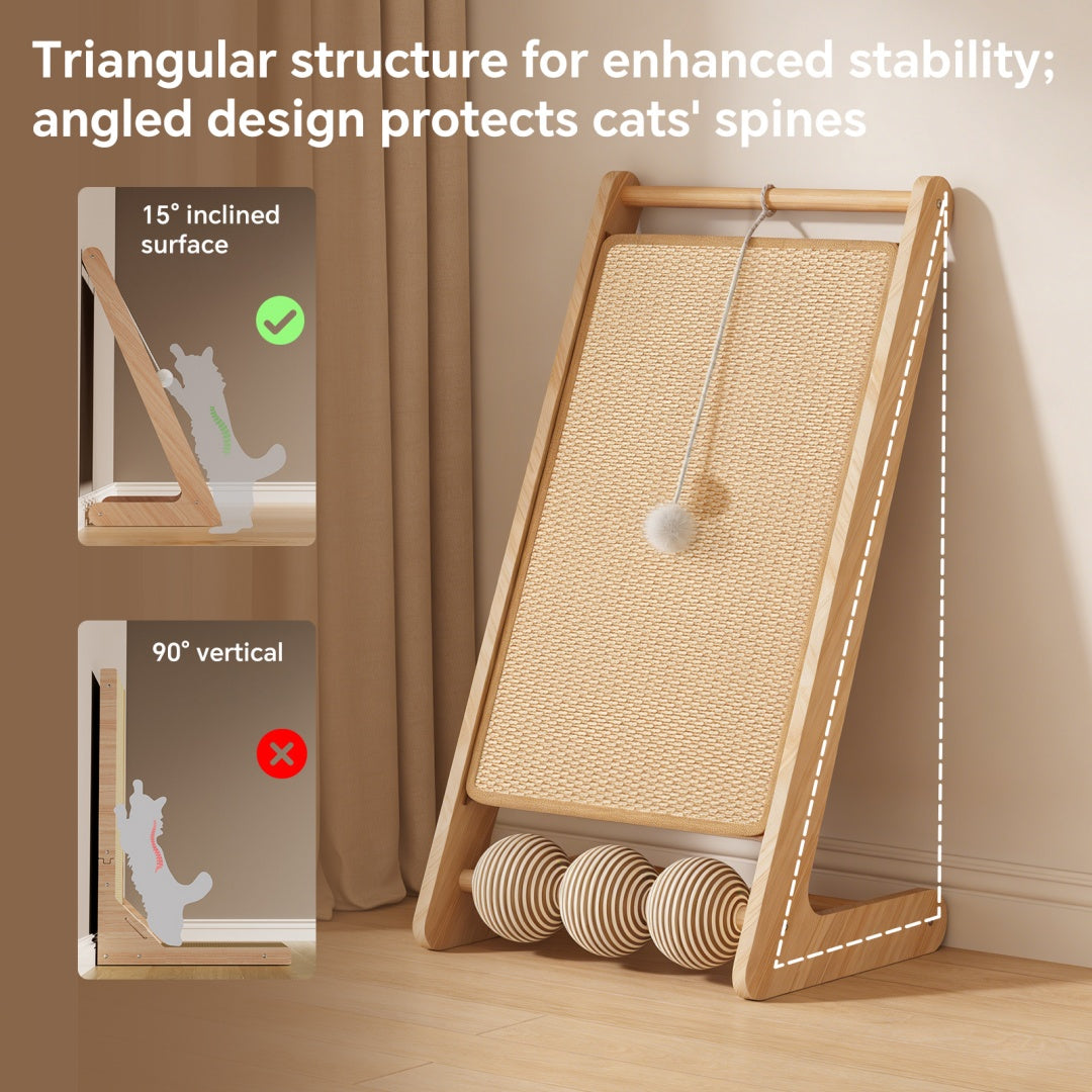 Cat Scratching Post with Ball Attachment - Pet Furniture & Toys