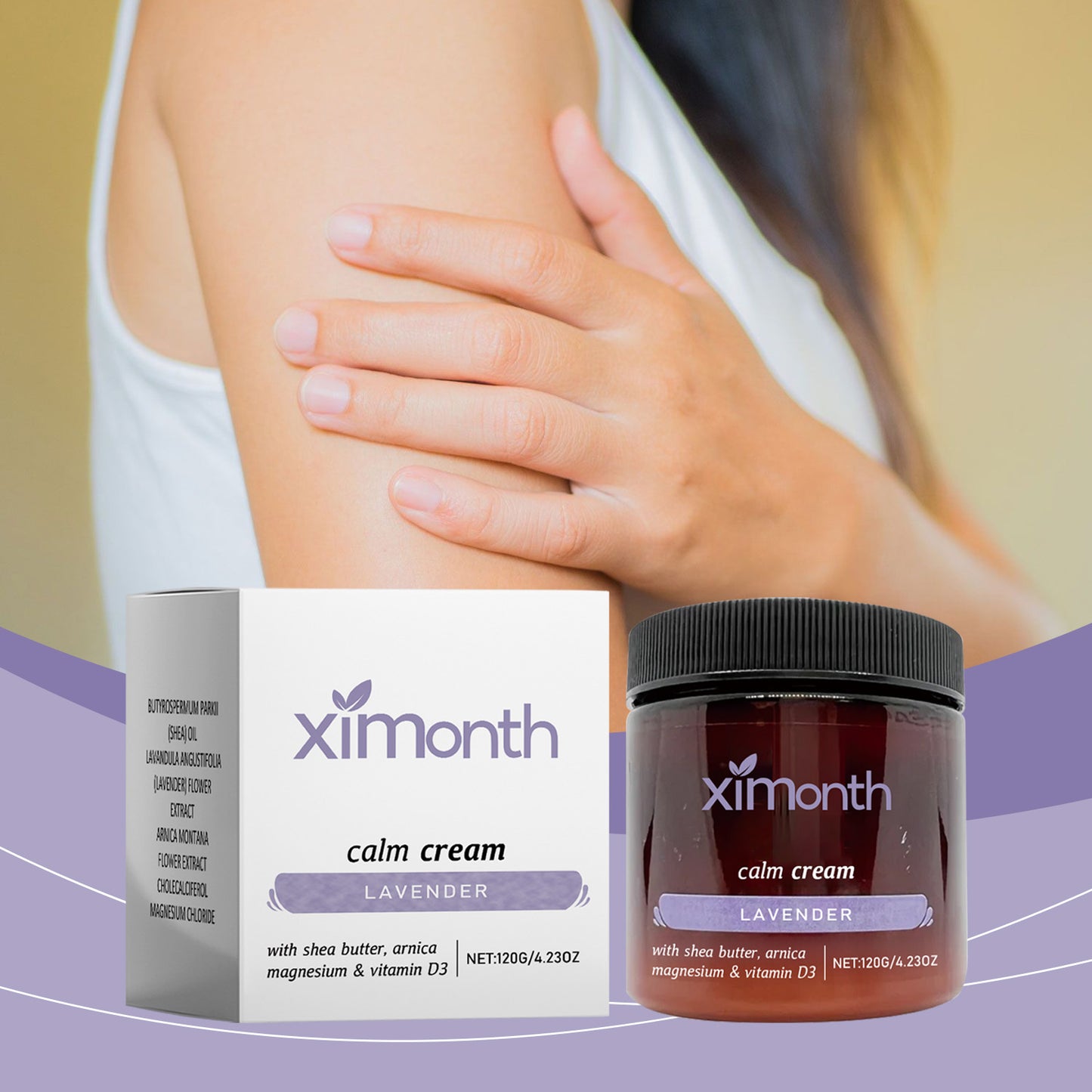 Body Soothing Cream with Shea Butter & Lavender Extract - Multiple Sizes