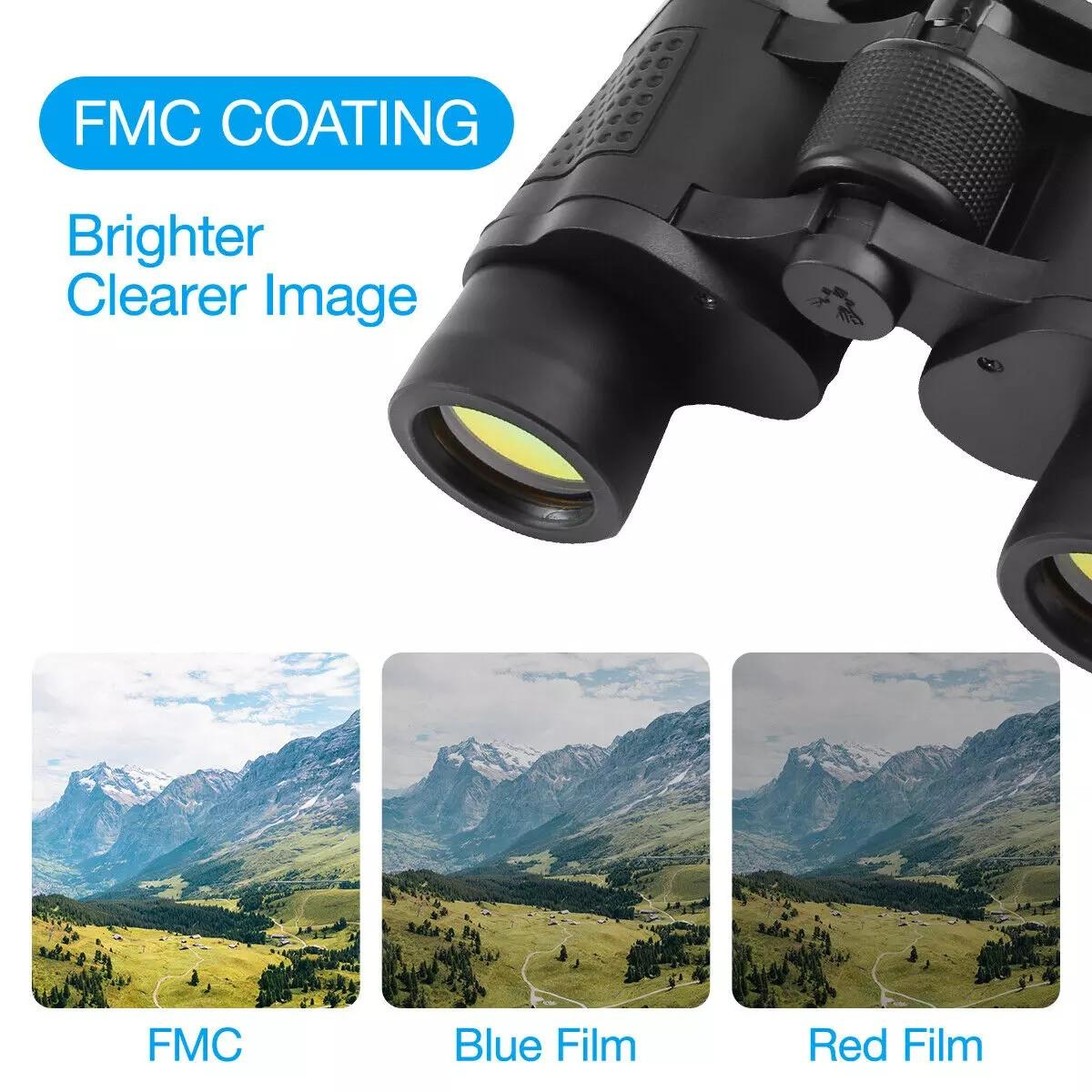 High-Power Binoculars for Bird Watching and Outdoor Sports - Black