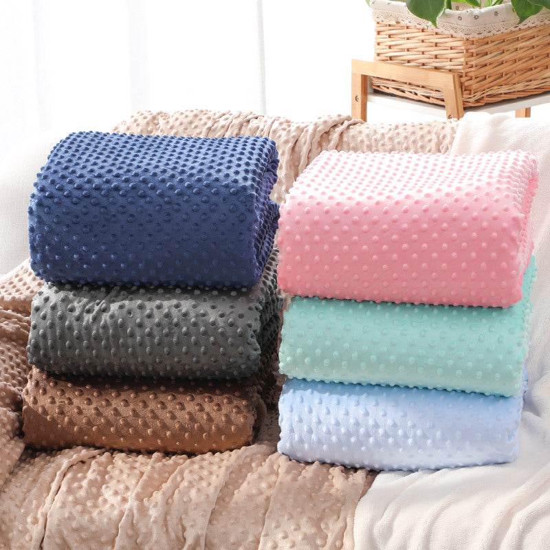 Soft Double-Layer Lambswool Blanket 150x200cm - Multiple Colors