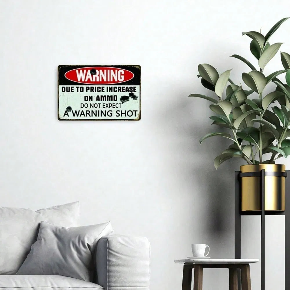 Metal Tin Wall Decoration - 20 cm x 20 cm