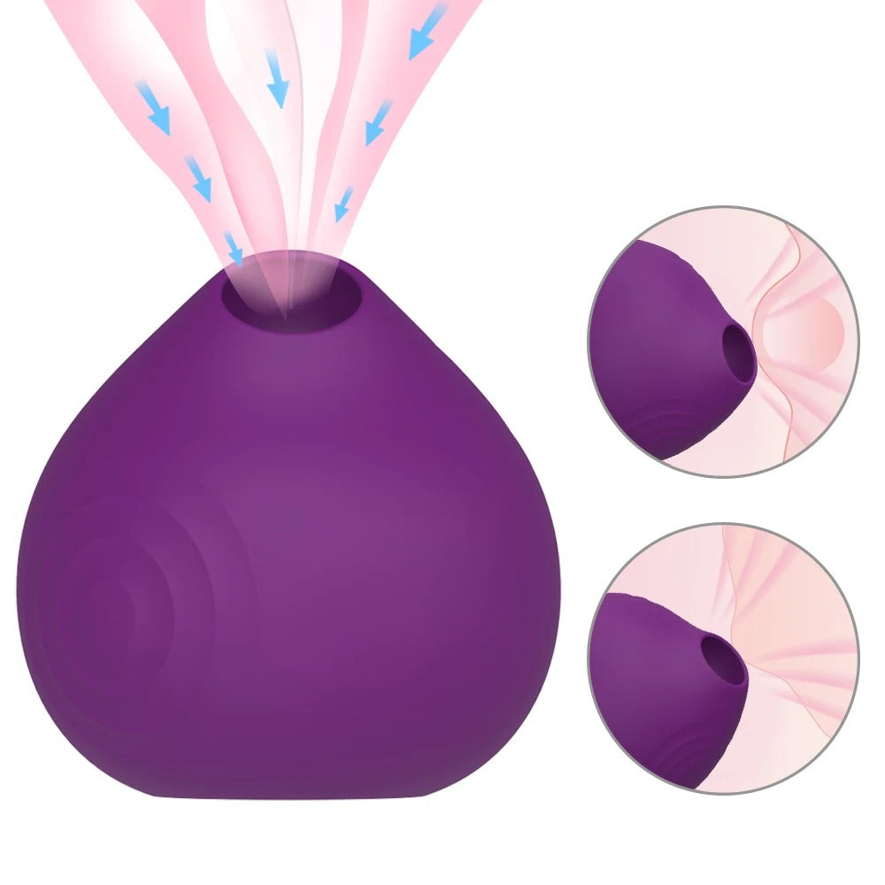 Multi-Frequency Vibrating Sucking Female Climax Stimulator - Silicone & ABS, IPX7 Waterproof