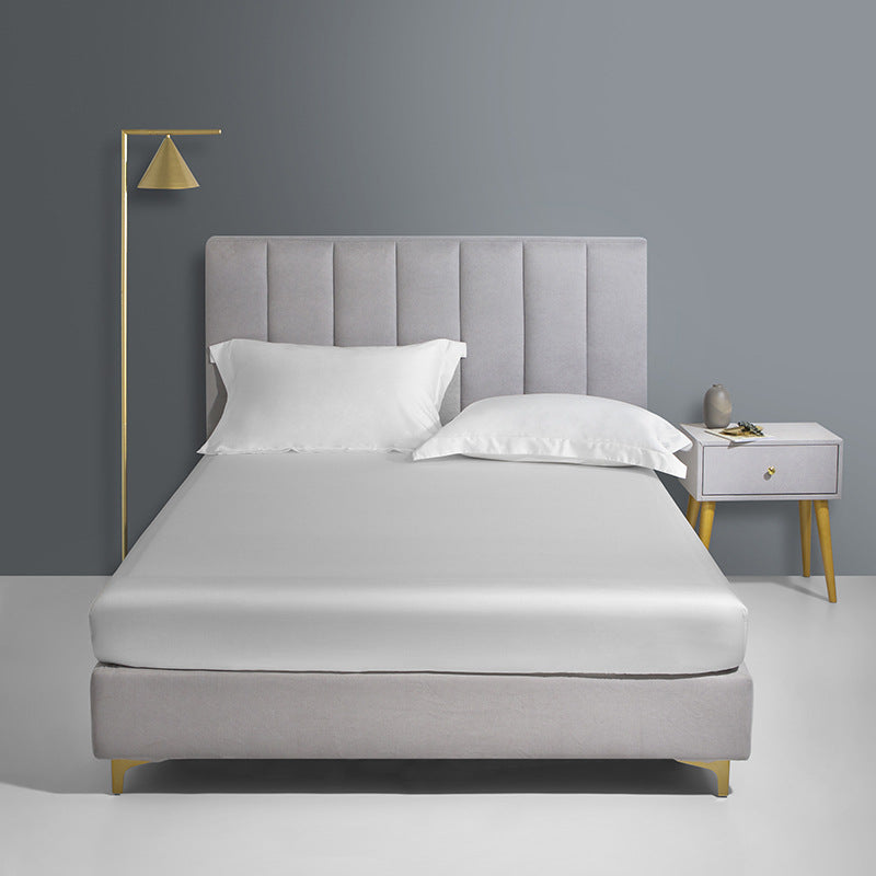 Tencel Bed Hat Single Piece Sleeping Cover - Solid Color Bedspread