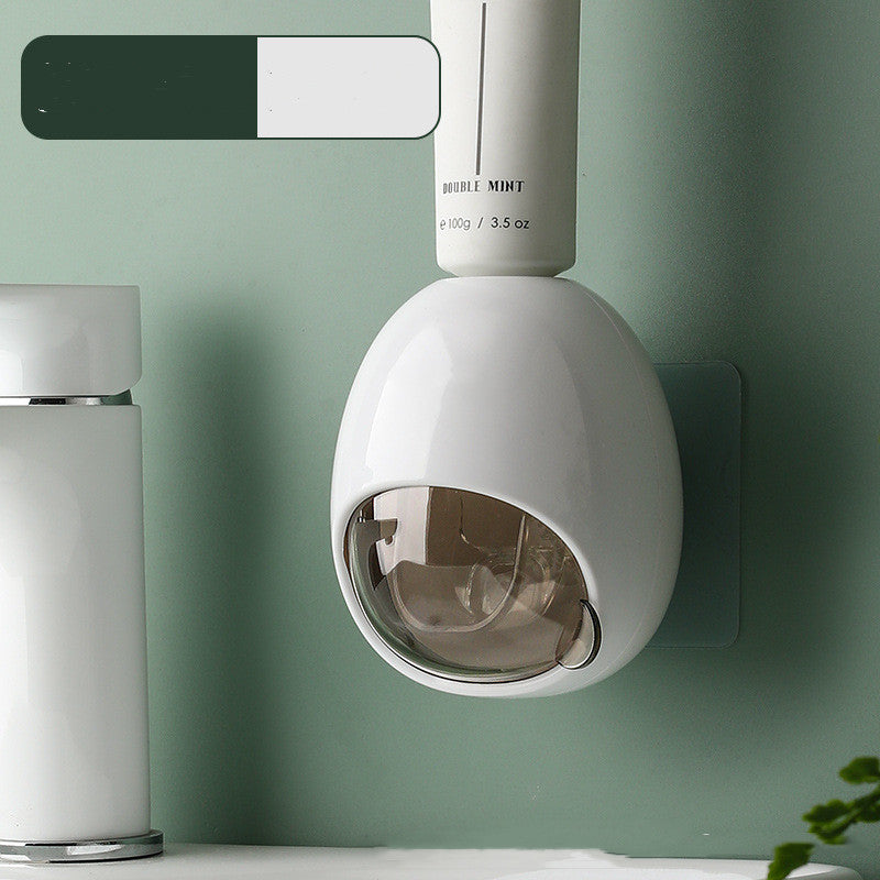 Automatic Toothpaste Squeezer Wall Mount Bathroom Storage Dispenser