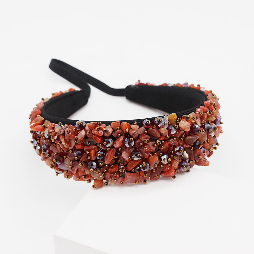 Plaid Artificial Leather Fashion Headband
