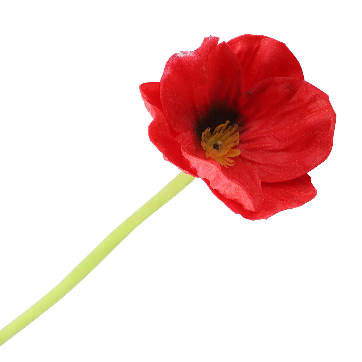 Red Artificial Flower - 12.5 Inch PU Decorative Floral