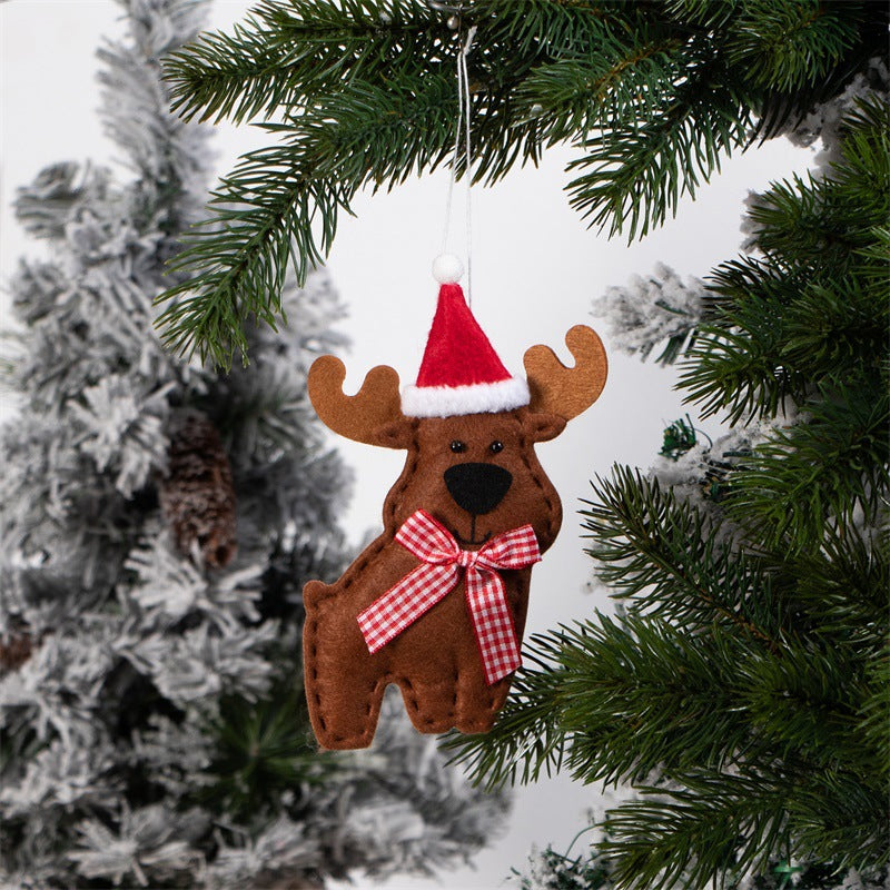 Christmas Reindeer Shape Pendant Set - Festive Holiday Decor