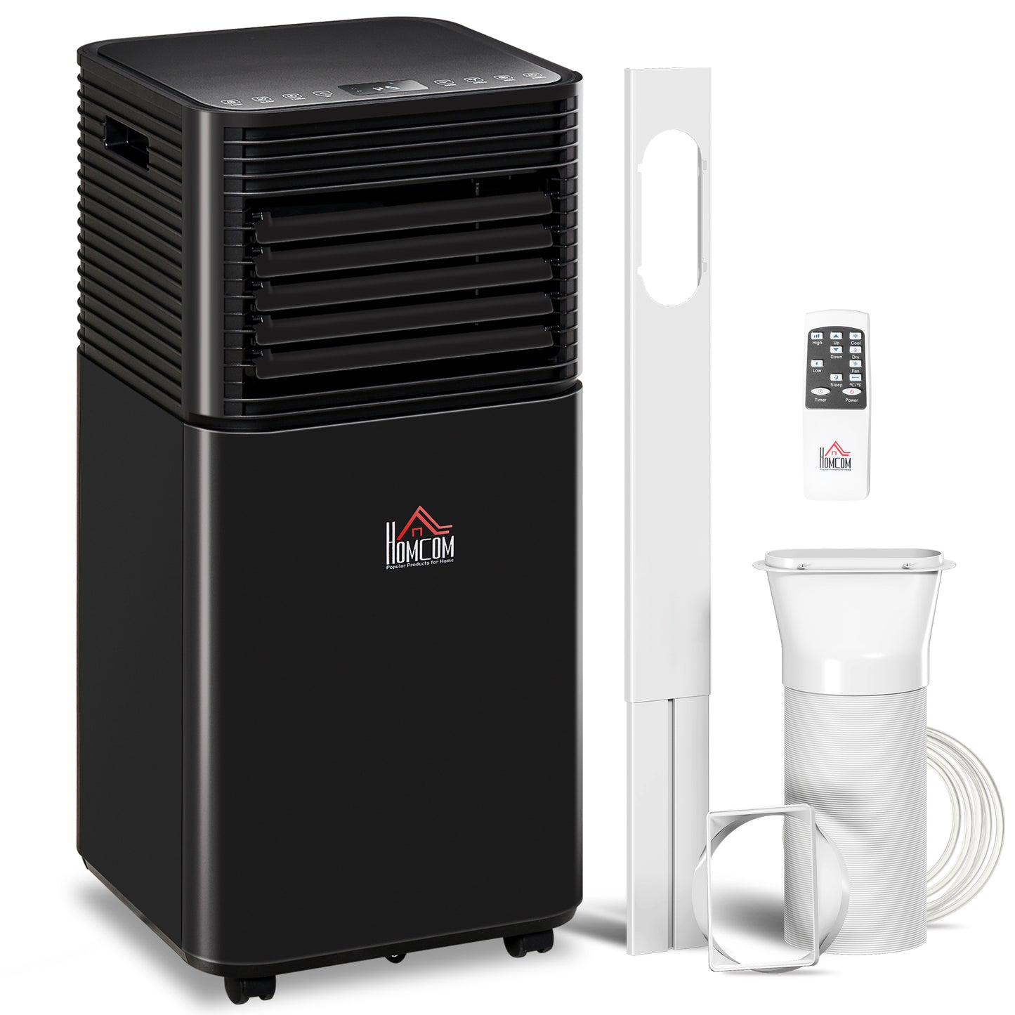 10000 BTU Portable Air Conditioner with Dehumidifier and Remote, Black