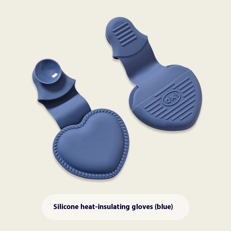 Silicone Non-Slip Insulation Gloves for Kitchen Cooking Hot Handling - Multiple Colors