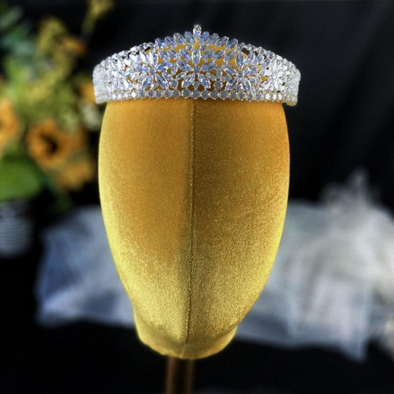Zircon Crown Headpiece - Alloy Hair Accessory