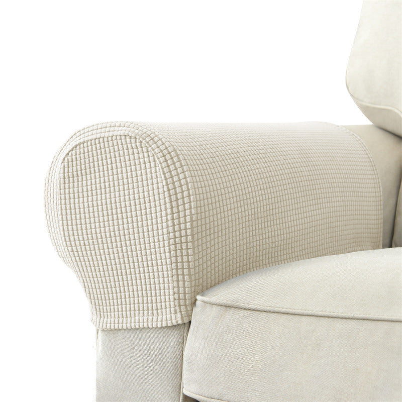 Solid Color Sofa Armrest Cover Set - Protective & Versatile Home Decor