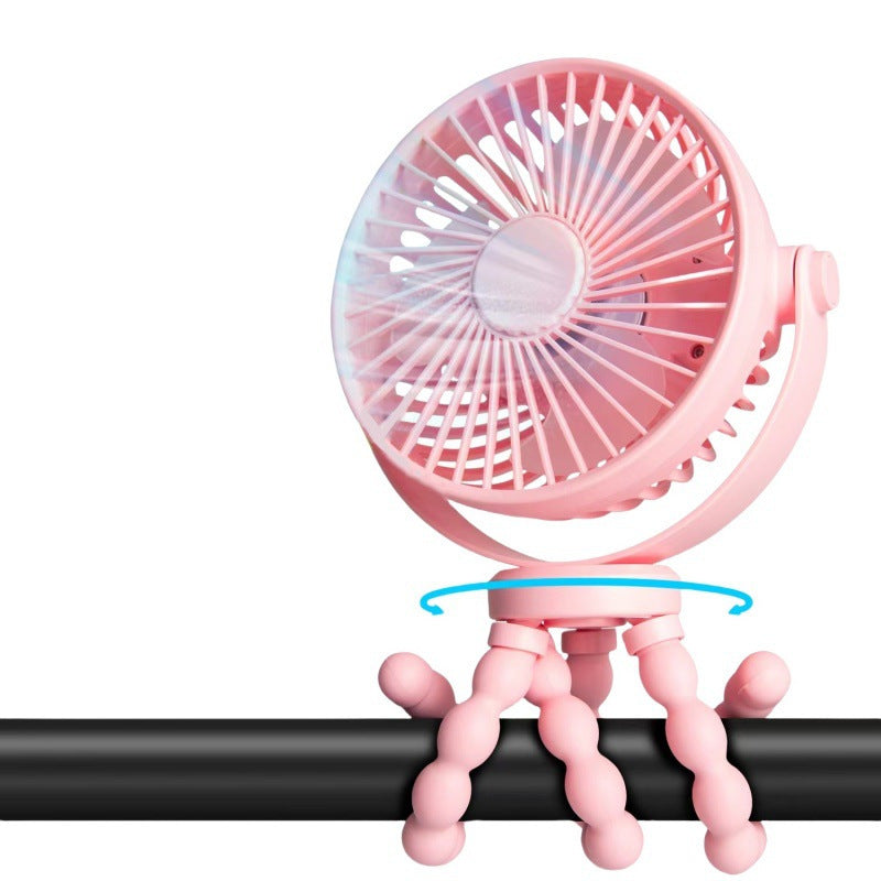 Portable Desk Fan with Night Light LED Fan for Office and Home Use