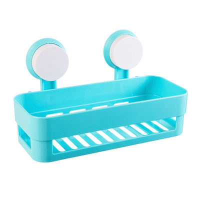 Wall-Mounted Bathroom and Kitchen Storage Rack Punch-Free Space Saver