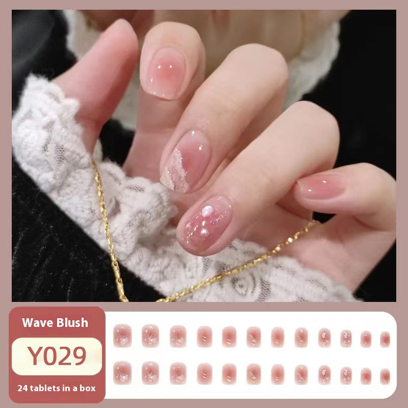 Women's Nail Art Kit with Detachable Color Variants - Spicy White Armor Design