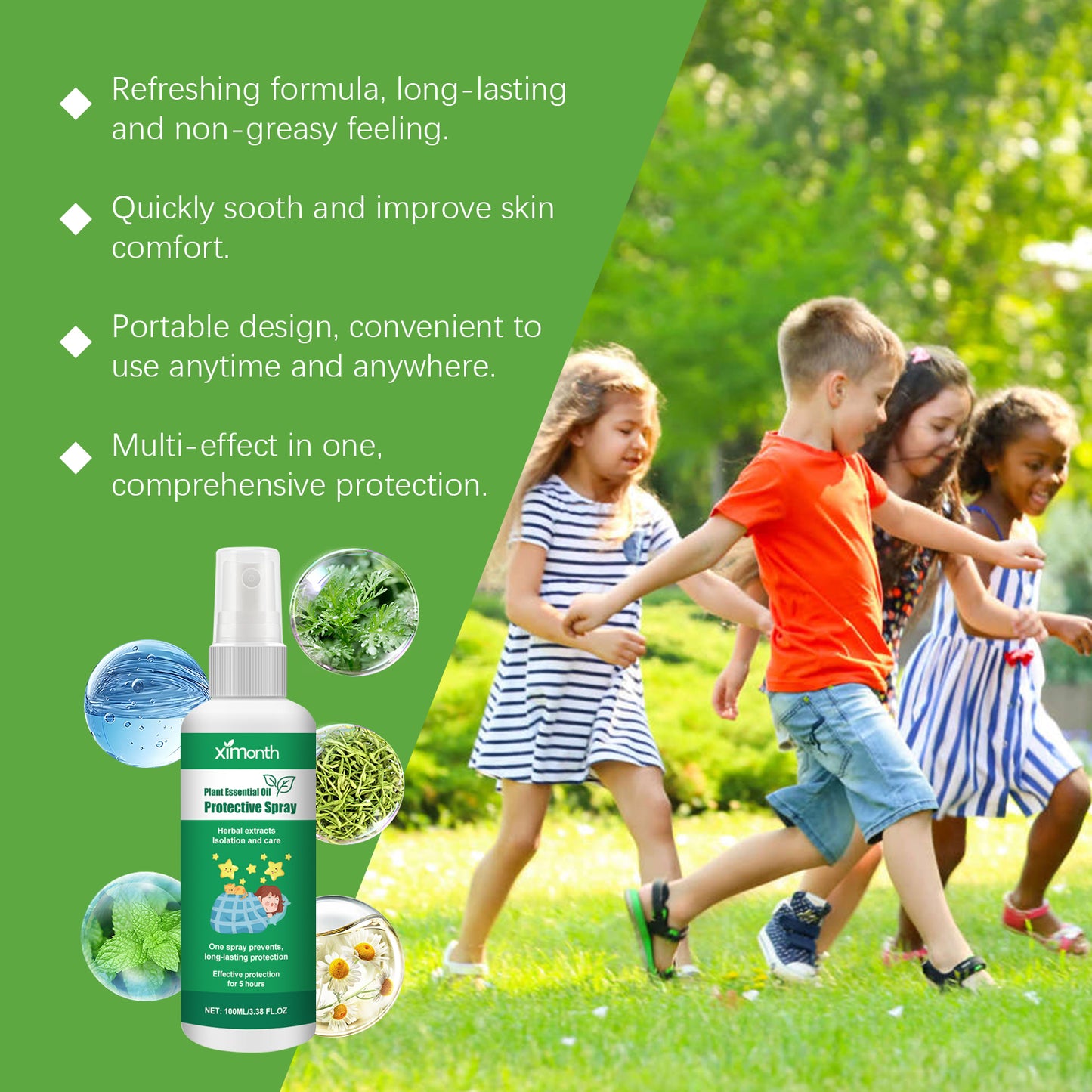 Soothing Outdoor Mosquito Repellent Spray for Children - 100ml