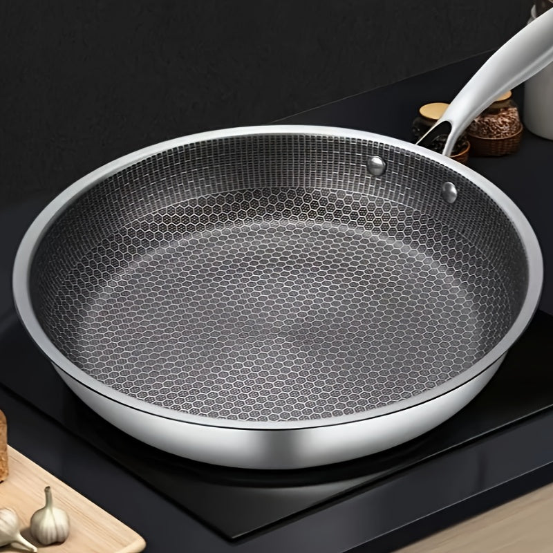 26cm Stainless Steel Non-Stick Frying Pan - Easy to Clean