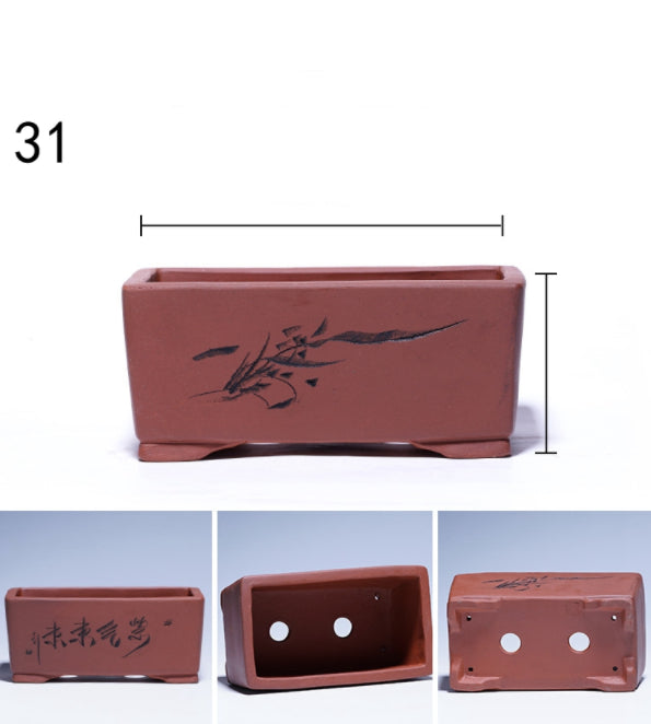 Purple Sand Flowerpot Tray for Yixing Pots - Garden & Home Storage
