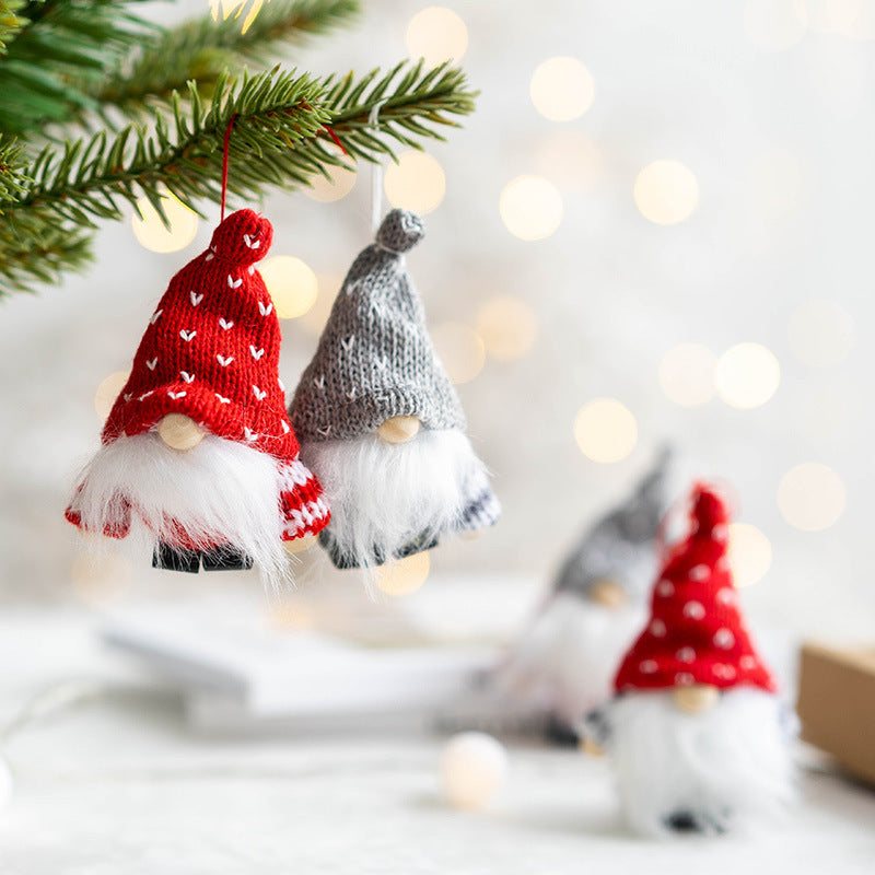Santa Claus Felt Pendant Christmas Decoration Handmade Wool Felt Ornament