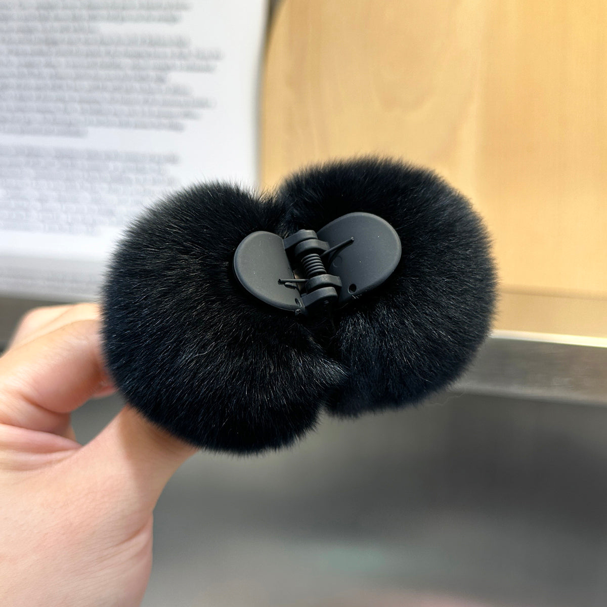 Plush Rabbit Hair Barrette - Children's Hair Clip