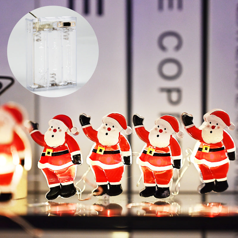 Christmas Santa Claus String Lights - Decorative Holiday LED Lighting