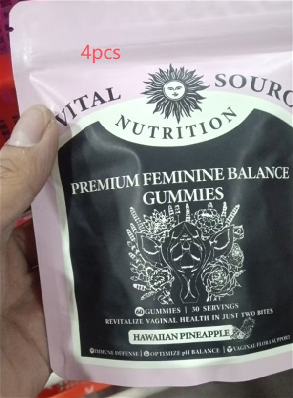 Feminine Balance Gummies - Pineapple Flavor, 60 Count