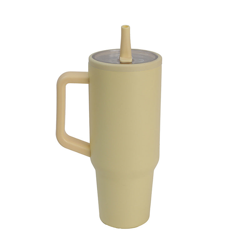304 Stainless Steel Folding Vacuum Cup with Suction Mouth - Multiple Colors & Capacity