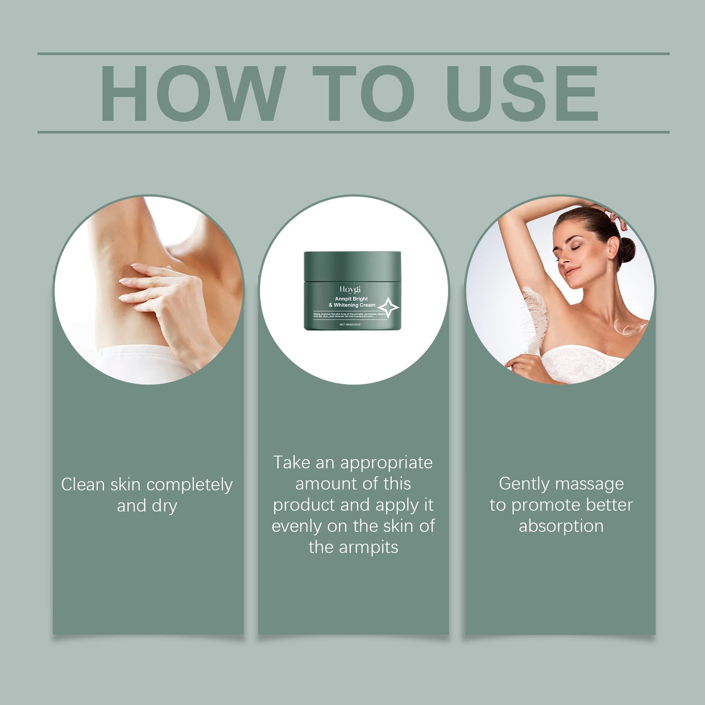 Brightening Underarm Cream with Vitamin C & Hyaluronic Acid - 100g