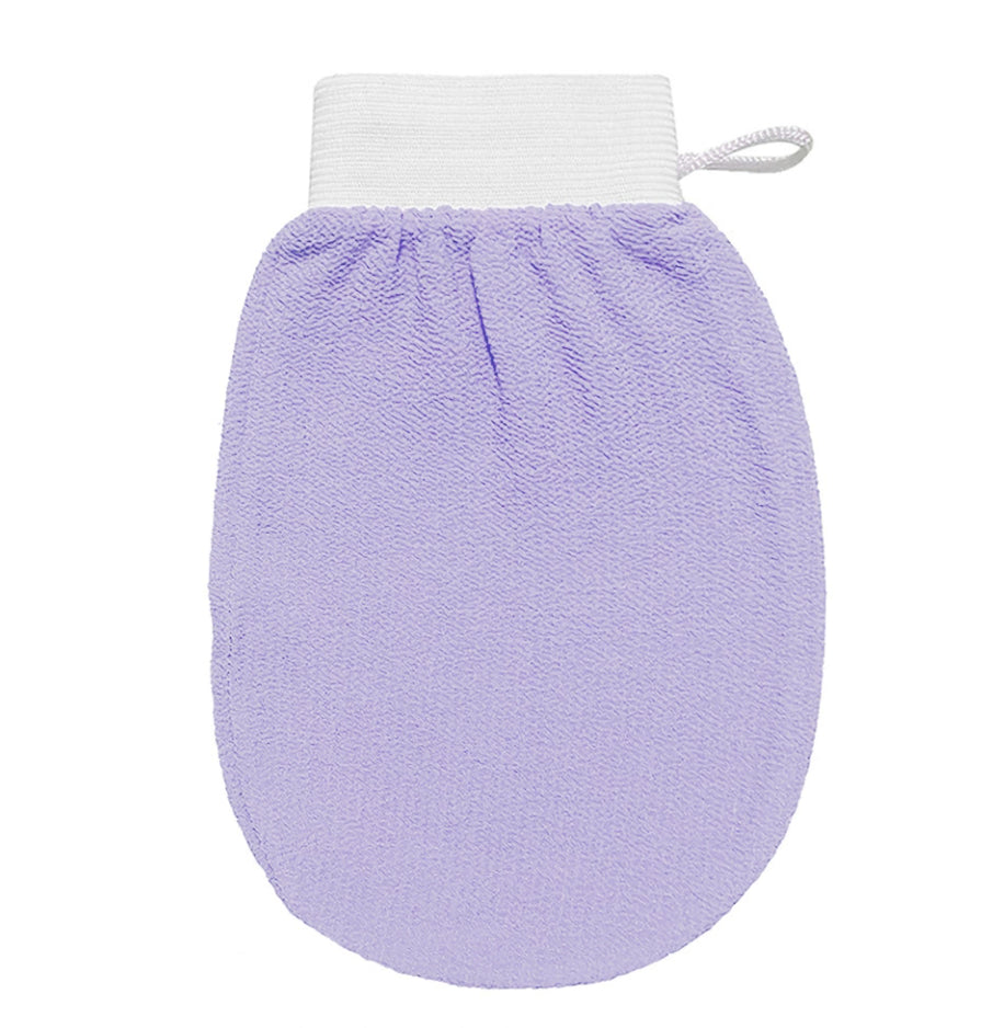 Exfoliating Shower Glove Set for Body Scrubbing and Tanning Prep - Reusable Loofah Mitts
