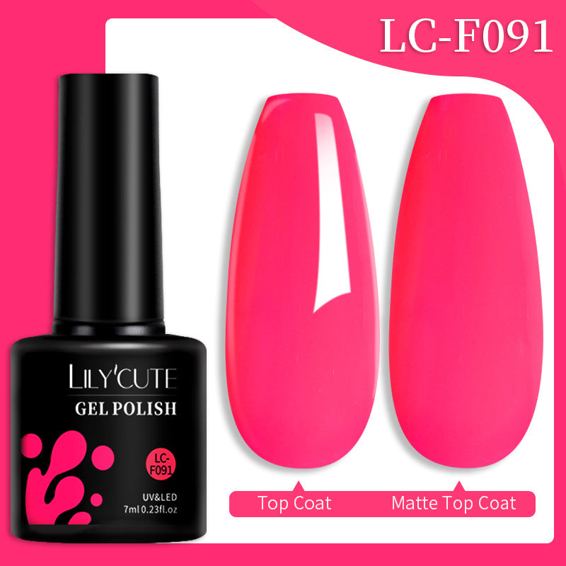 Colored Glitter Nail Glue Set for Nail Art - Waterproof & Non-Flushing
