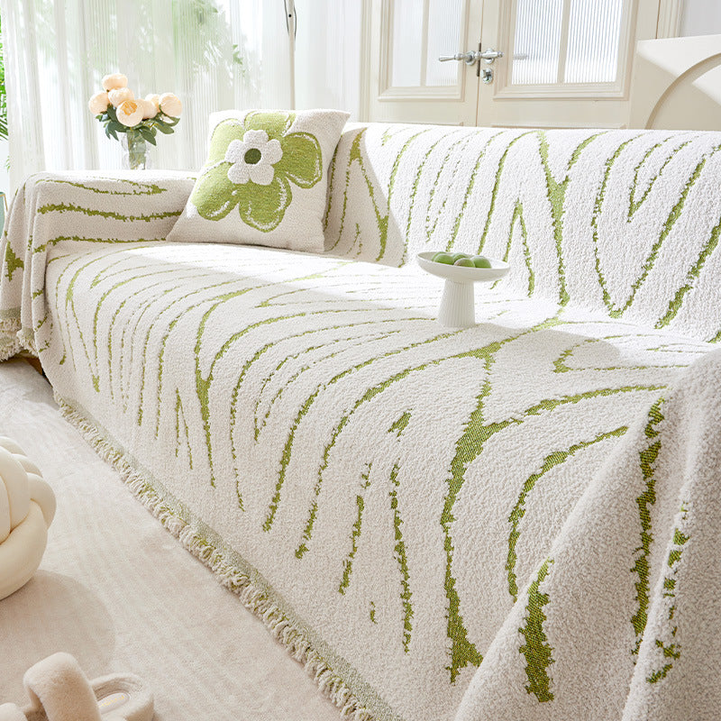 Luxury Sofa Cover Wool Yarn Full-Coverage Slipcover for 180x130cm to 180x520cm Sofas