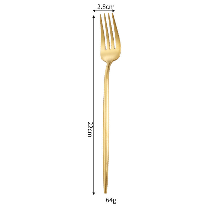 Stainless Steel Dinnerware Set - Thick Portuguese Cutlery, Silver Finish