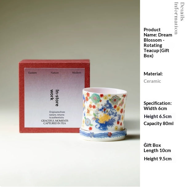 Elegant Ceramic Tea Cup 80ml Minimalist Drinkware for Home Use
