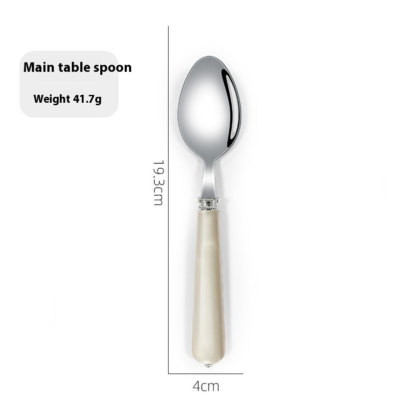 Luxury Nordic Style Household Kitchen Cutlery Set - Portable Knife Fork Spoon
