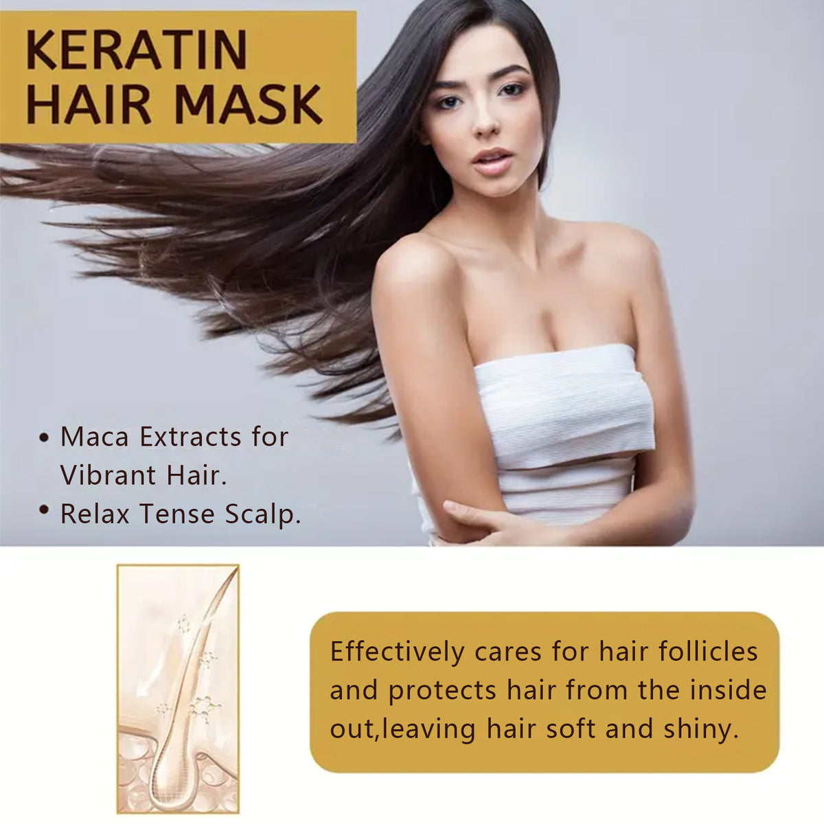 Repair Hair Mask Damaged Anti-drying Split Knot Anti-hair Loss
