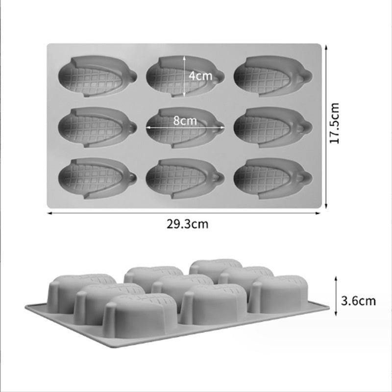 Silicone Fruit Candle Mold for Baking and Crafting - Assorted Shapes & Sizes