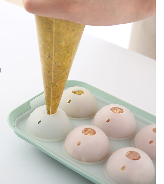 Silicone Sausage and Meatball Mold - Food Grade, Heat Resistant, Green