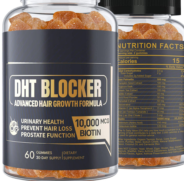 DHT Blocking Agent Soft Candy Hair Gummies 60 Capsules