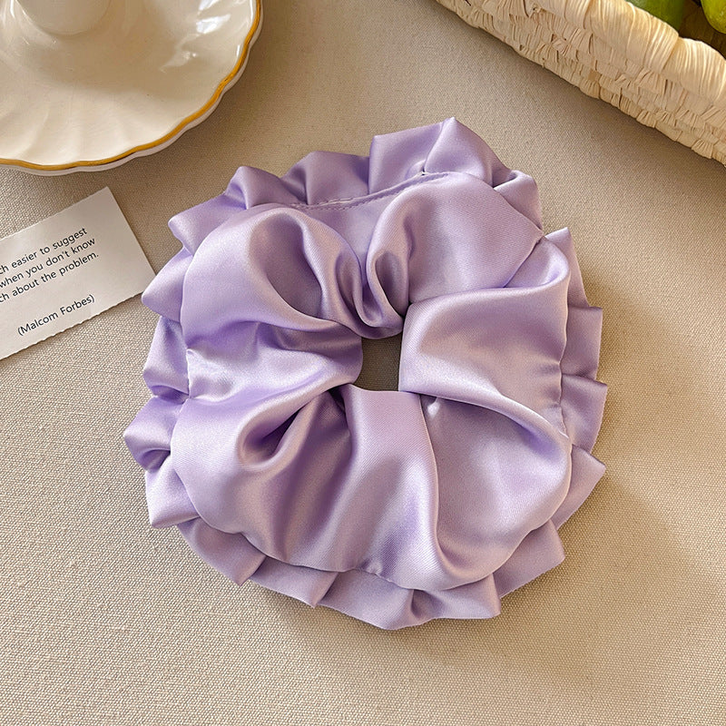 Korean Ballet Style Pleated Hair Ring - Oversized Hair Accessory for Hair Styling